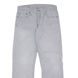 LEVI'S 514 Mens Twill Trousers Grey Regular Straight W28 L26