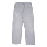 LEVI'S 514 Mens Twill Trousers Grey Regular Straight W28 L26