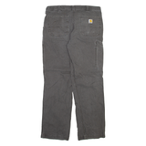 CARHARTT Mens Trousers Grey Relaxed Straight W36 L31