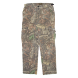 WHITEWATER OUTDOORS Forest Camo Mens Trousers Beige Relaxed Straight W34 L32