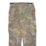 WHITEWATER OUTDOORS Forest Camo Mens Trousers Beige Relaxed Straight W34 L32