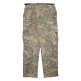 WHITEWATER OUTDOORS Forest Camo Mens Trousers Beige Relaxed Straight W34 L32
