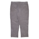 LL BEAN Mens Corduroy Trousers Grey Relaxed Straight W40 L30
