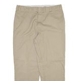 DICKIES 874 Workwear Mens Trousers Beige Regular Straight W38 L30