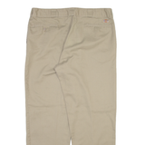 DICKIES 874 Workwear Mens Trousers Beige Regular Straight W38 L30