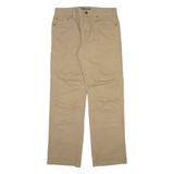 EDDIE BAUER Mens Trousers Beige Regular Straight W34 L34