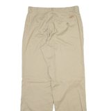 DICKIES Womens Trousers Beige Relaxed Straight W31 L33
