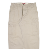 CHAPS Cargo Mens Trousers Beige Relaxed Straight W34 L32