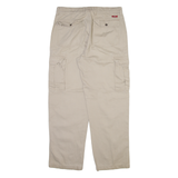CHAPS Cargo Mens Trousers Beige Relaxed Straight W34 L32