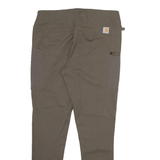 CARHARTT Womens Trousers Grey Slim Tapered W34 L28