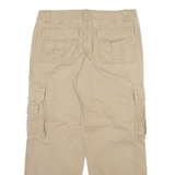 EDDIE BAUER Cargo Mens Trousers Beige Relaxed Straight W35 L30