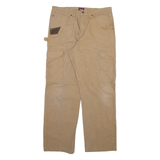 WRANGLER Carpenter Mens Trousers Beige Relaxed Straight W34 L32
