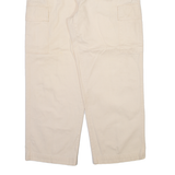 NAUTICA Cargo Mens Trousers Cream Relaxed Straight W36 L30