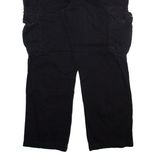 UNION BAY Cargo Mens Trousers Black Regular Straight W36 L30
