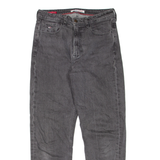 TOMMY HILFIGER Super High Rise Womens Jeans Grey Regular Straight W28 L27