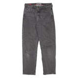 TOMMY HILFIGER Super High Rise Womens Jeans Grey Regular Straight W28 L27