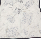 LUHTA Fleece Lined Womens Waistcoat Cream Crazy Pattern XL