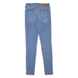 LEVI'S 710 Womens Jeans Blue Slim Skinny Stone Wash W25 L30
