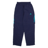 ADIDAS Mesh Lined Mens Track Pants Blue Straight S W24 L28