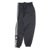 ADIDAS Womens Joggers Black Tapered UK 8 W24 L28