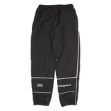 UMBRO Mesh Lined Mens Joggers Black Tapered S W32 L29