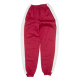 Womens Joggers Red Tapered XXS W20 L28