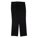 LAUREN RALPH LAUREN Womens Jeans Black Regular Straight W32 L29