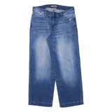 TOMMY HILFIGER Crop Womens Jeans Blue Regular Wide-Leg W28 L24