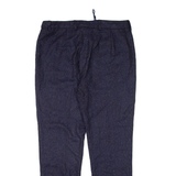 MONA Womens Knit Trousers Blue Regular Tapered Wool W34 L28