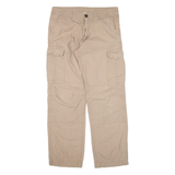 URBAN CLASSICS Cargo Mens Trousers Beige Relaxed Straight W30 L28