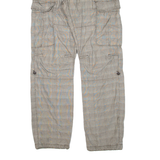 H&M Cargo Womens Trousers Grey Relaxed Straight W32 L32