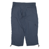 MAMMUT Cropped Womens Trousers Blue Relaxed Straight W34 L21