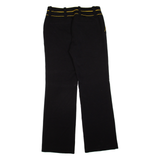 ANGES Womens Trousers Black Regular Straight W30 L31