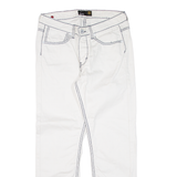 SMOG Mens Trousers White Slim Straight W32 L30