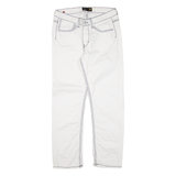 SMOG Mens Trousers White Slim Straight W32 L30