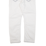 SMOG Mens Trousers White Slim Straight W32 L30