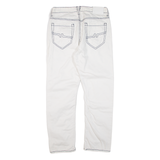 SMOG Mens Trousers White Slim Straight W32 L30