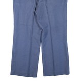 KLOPMAN Mens Trousers Blue Regular Straight 90s W34 L27