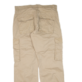 ANGELO LITRICO Cargo Mens Trousers Beige Regular Straight W38 L34