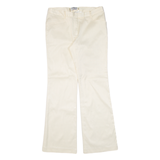HEINE Striped Womens Trousers Beige Regular Bootcut 90s W30 L32