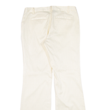 HEINE Striped Womens Trousers Beige Regular Bootcut 90s W30 L32