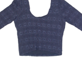 HOLLISTER Womens Cropped Top Blue M