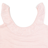 BODEN Womens Cropped Top Pink Sleeveless Striped UK 14