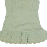 FAT FACE Womens Top Green Sleeveless UK 8