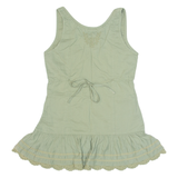 FAT FACE Womens Top Green Sleeveless UK 8