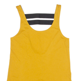 NIKE Womens Sports Vest Yellow Sleeveless XS