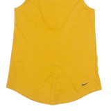 NIKE Womens Sports Vest Yellow Sleeveless XS
