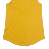 NIKE Womens Sports Vest Yellow Sleeveless XS