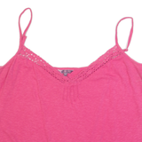 FAT FACE Womens Camisole Top Pink V-Neck Sleeveless UK 18