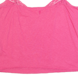 FAT FACE Womens Camisole Top Pink V-Neck Sleeveless UK 18